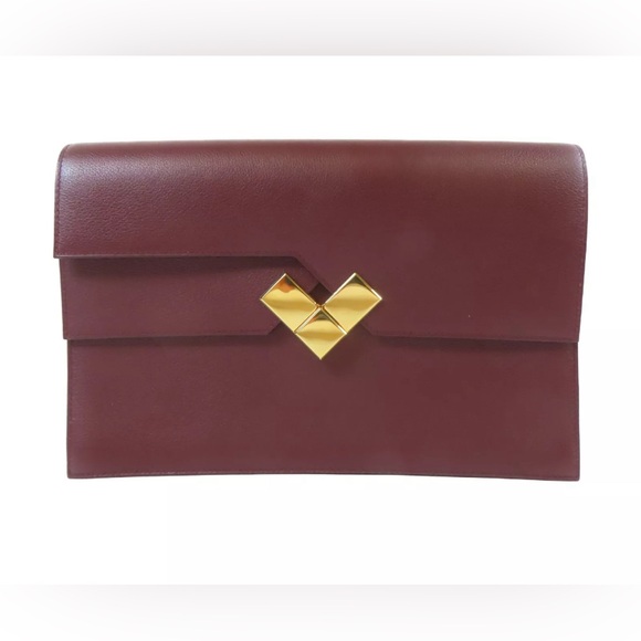✨HERMES✨Pochette
Fortunio Clutch Bag Evercolor Leather
Bordeaux with GHW - Picture 1 of 16
